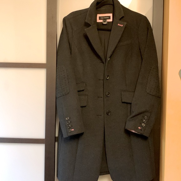 Pink Tartan black pea coat - Picture 1 of 7